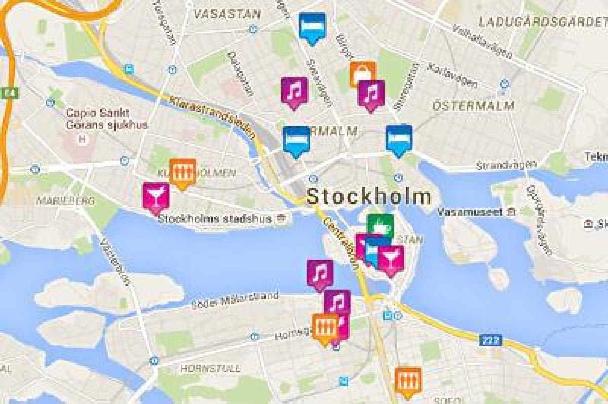 mapa ng bakla mapa Stockholm
