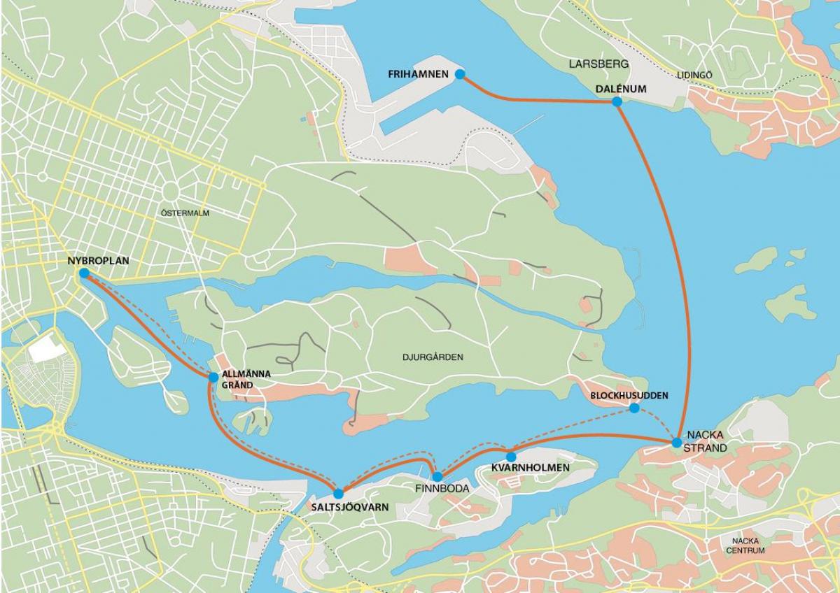 mapa ng frihamnen Stockholm