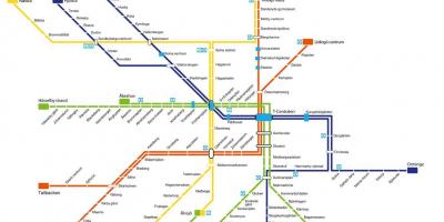 Mapa ng Stockholm metro sining