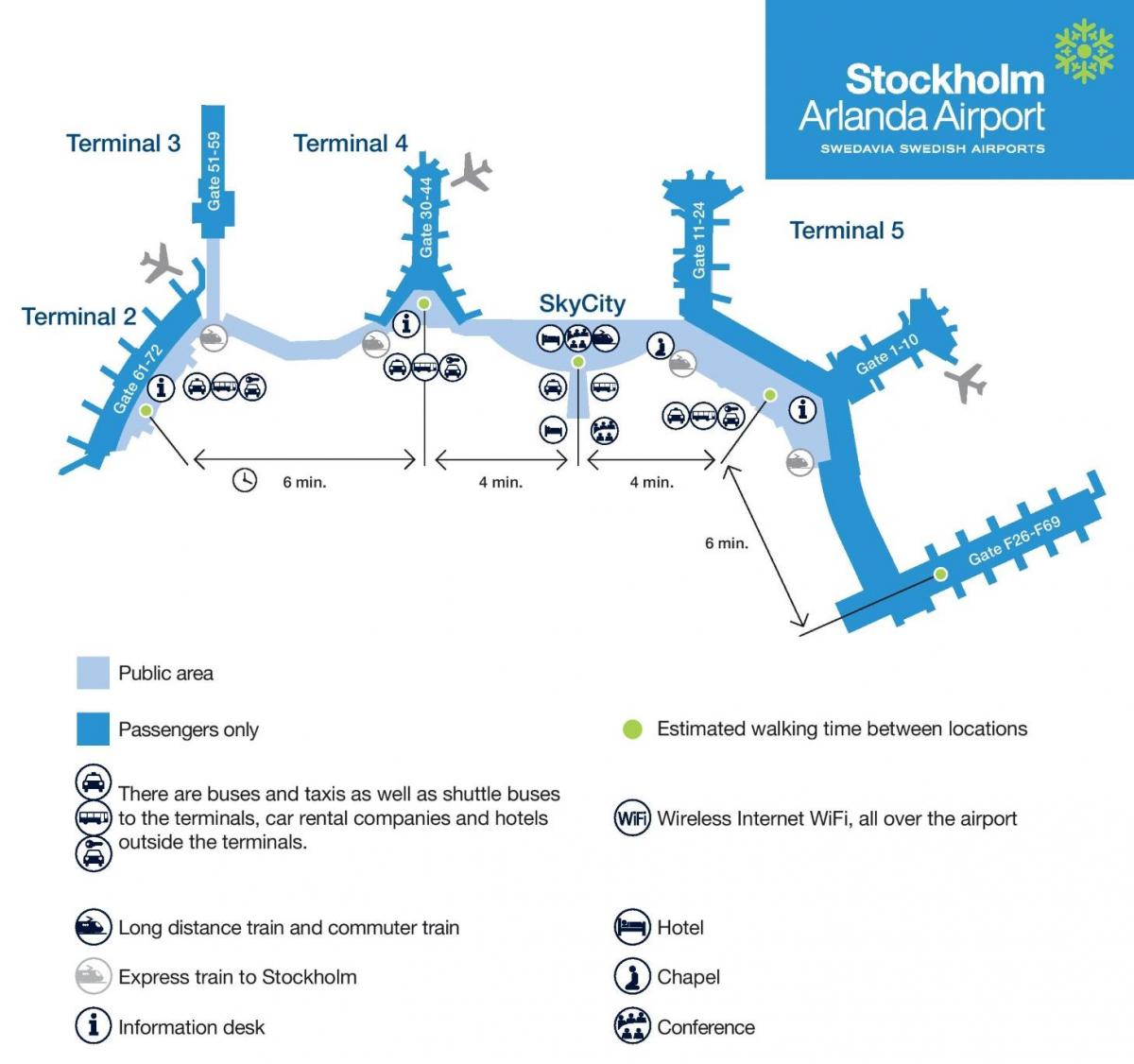 Stockholm arlanda mapa