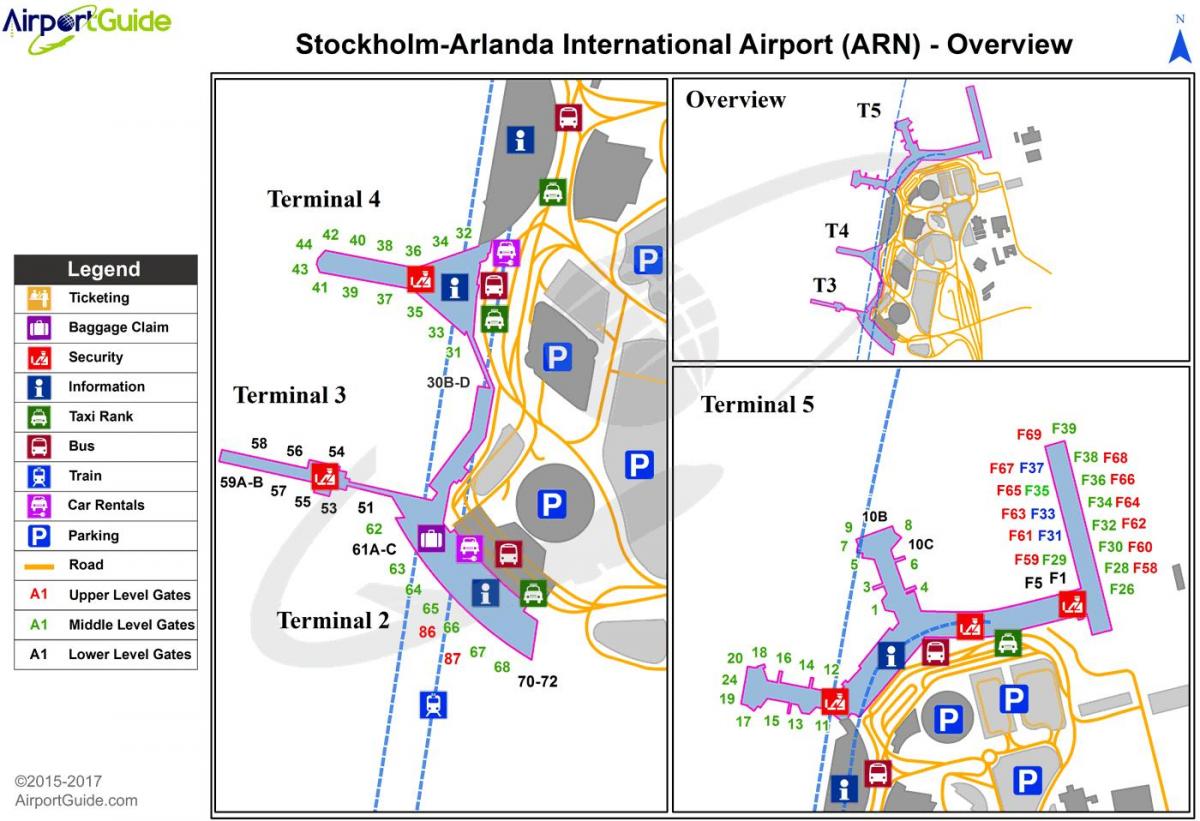 Stockholm arlanda airport mapa