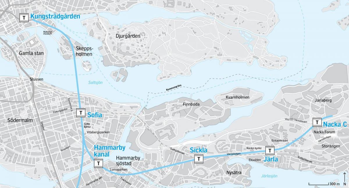 mapa ng nacka Stockholm