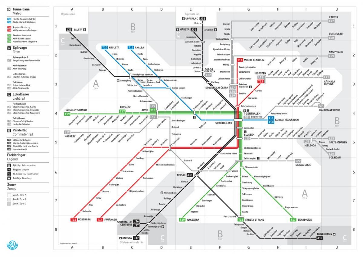 mapa ng metro sl