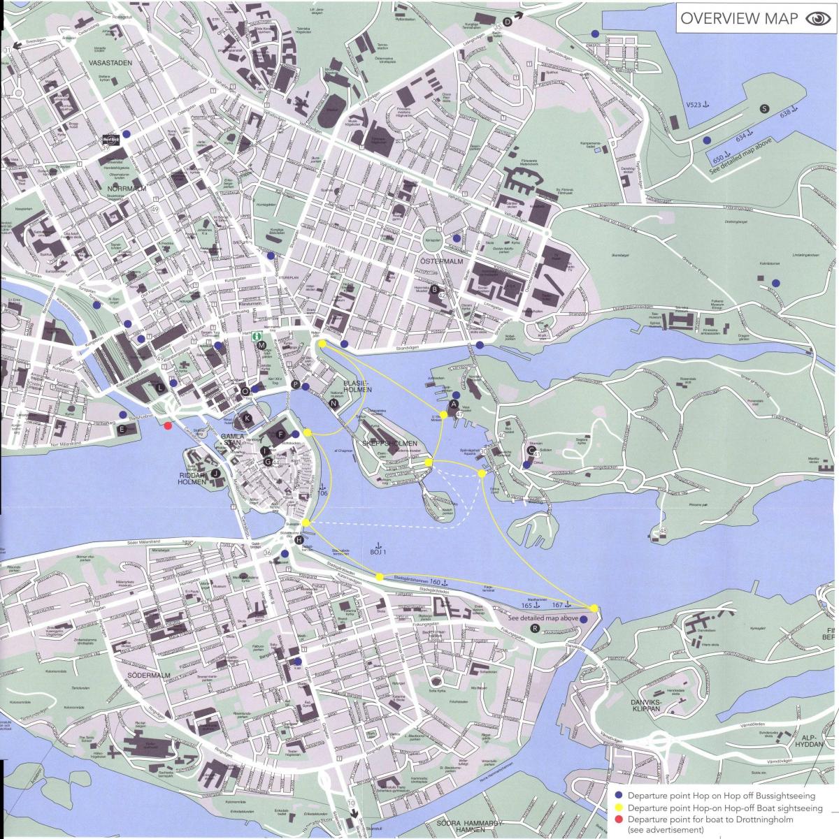 mapa ng Stockholm centre