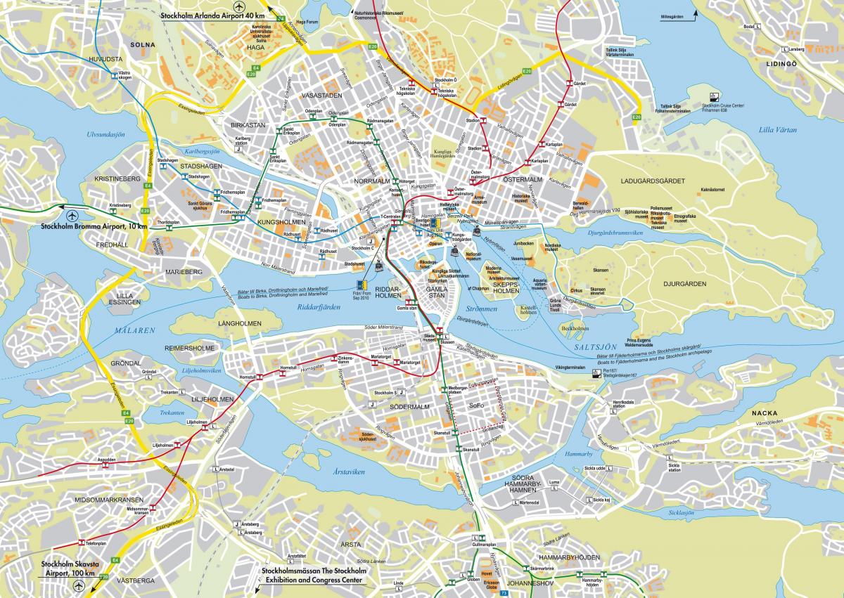 mapa ng Stockholm kalye