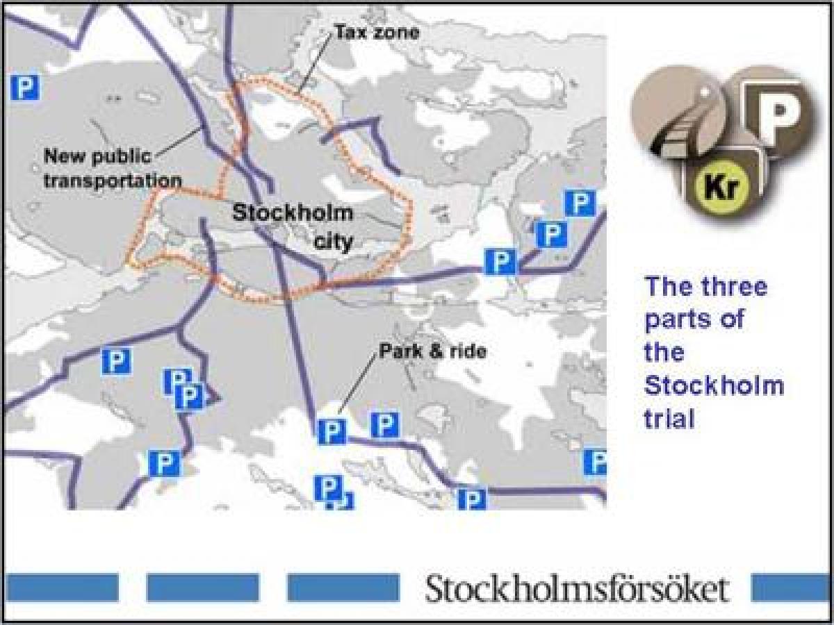 mapa ng Stockholm paradahan