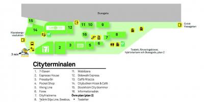 Arlanda express na ruta sa mapa
