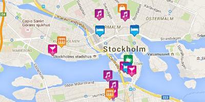 Mapa ng bakla mapa Stockholm