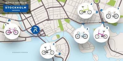 Stockholm city bike mapa