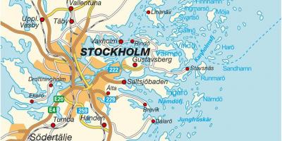 Stockholm Sweden mapa ng lungsod