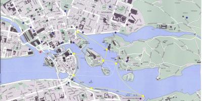 Mapa ng Stockholm centre