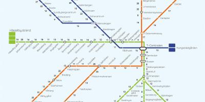 Mapa ng Stockholm paglalakad