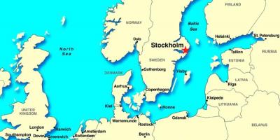 Stockholm mapa ng europa