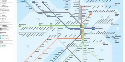 Mapa ng Stockholm transit
